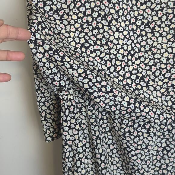 Vintage Mod Blouson Floral Maxi Dress Women's Size 12* - Picture 6 of 11